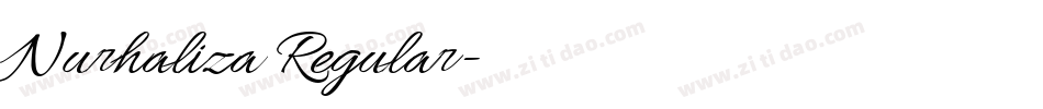 Nurhaliza Regular字体转换